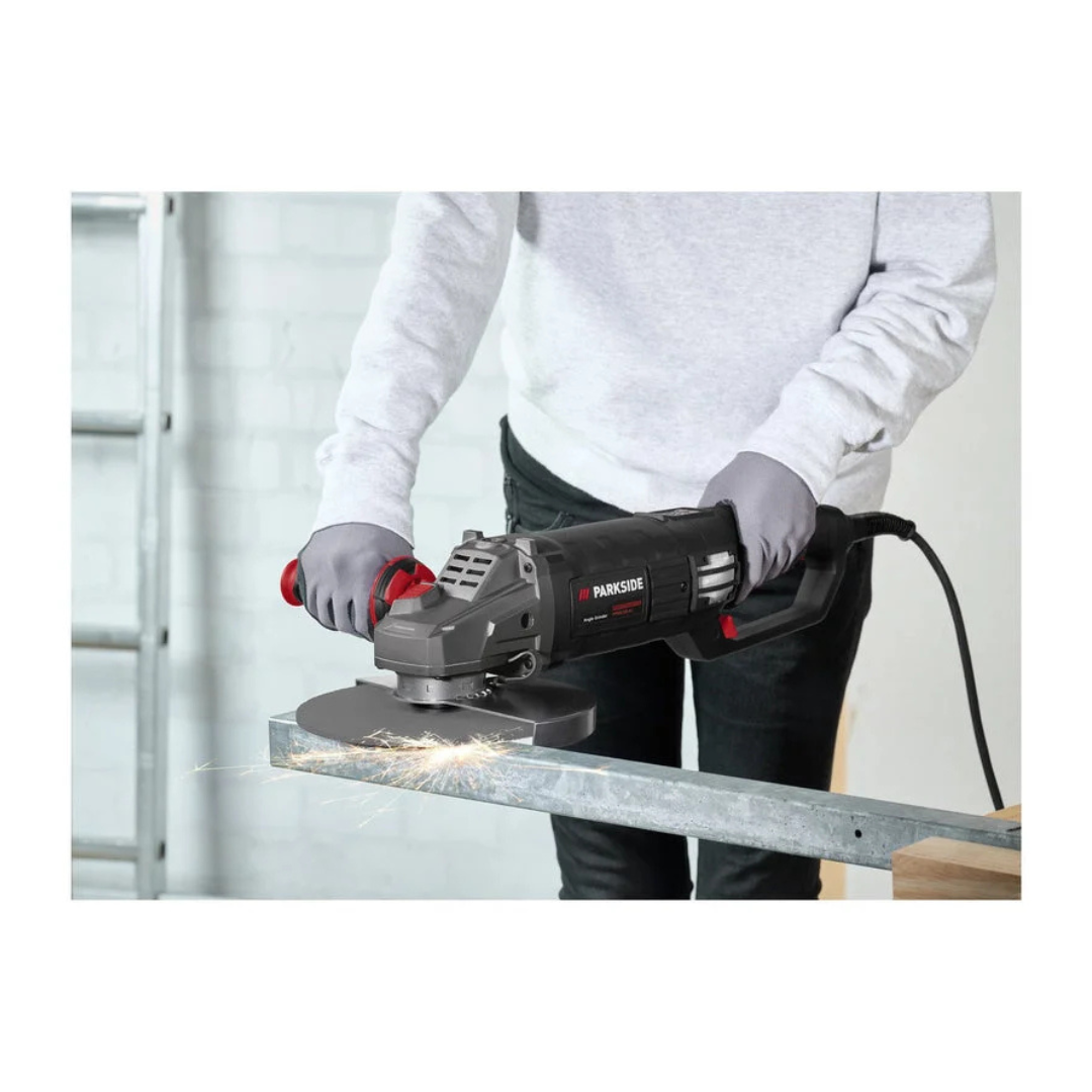 PARKSIDE PERFORMANCE® Smerigliatrice angolare PPWS 230 A1 - In uso su metallo